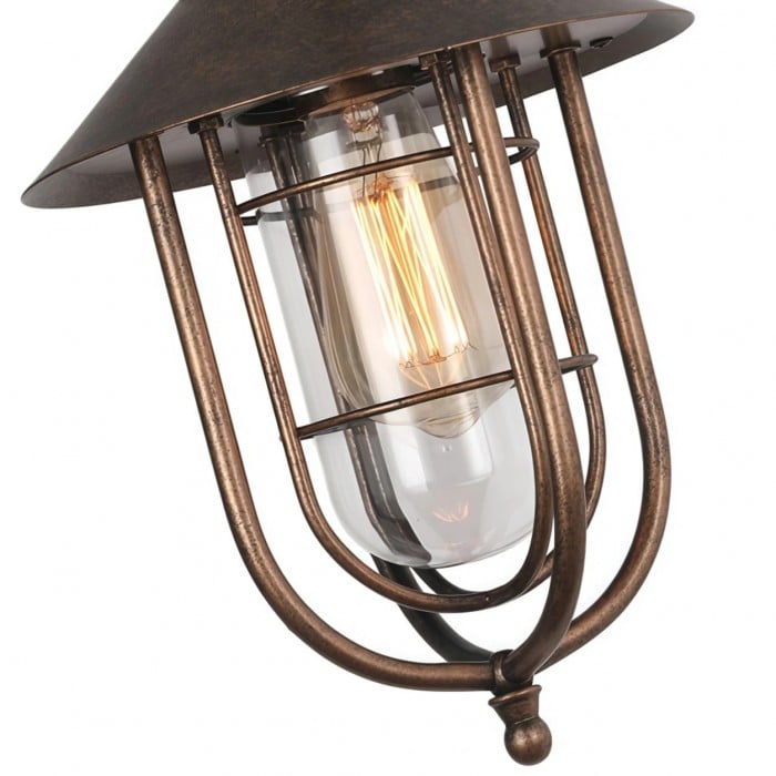 Lámpara colgante de cristal para exteriores Patnox HL3967