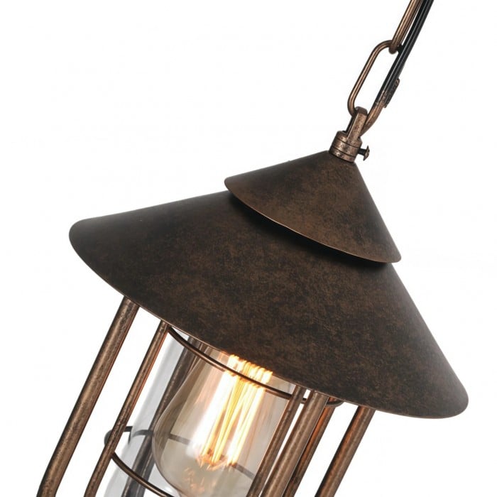 Lámpara colgante de cristal para exteriores Patnox HL3967