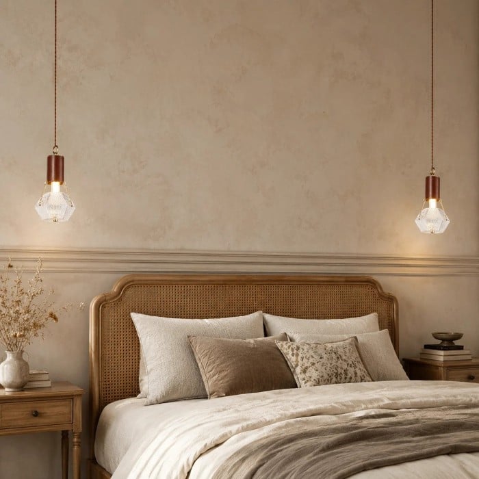 Prismatic French Leather Pendant Light HL3701