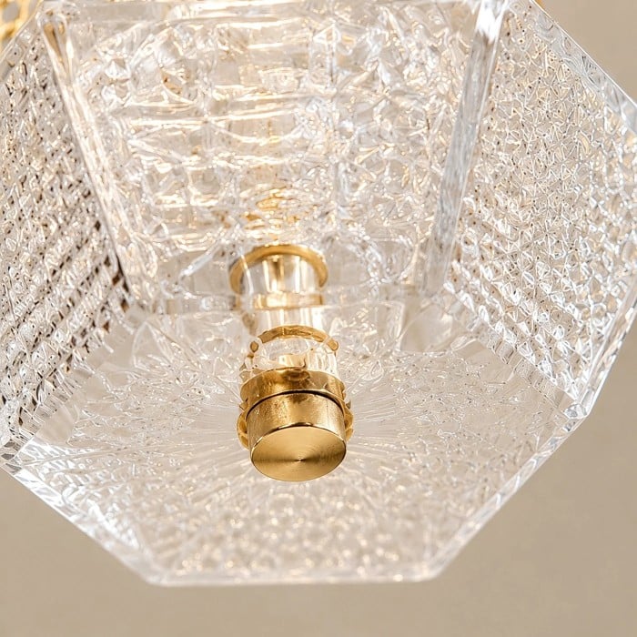 Prismatic French Leather Pendant Light HL3701
