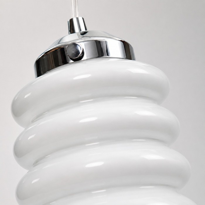 Ribbed Glass Pendant Light HL3992