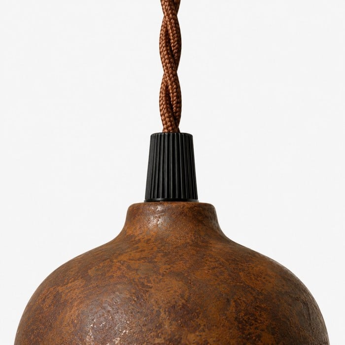 Rust Bell Shade Vintage Industrial Pendant Light for Kitchen Island HL3809