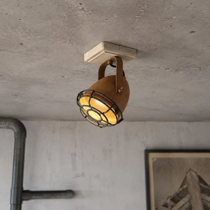 Rust Industrial GU10 plafondspot HL4016