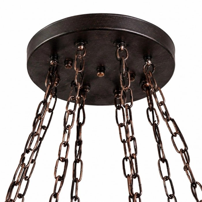 Rustieke industriële hanglamp van massief hout, collectie HL3751