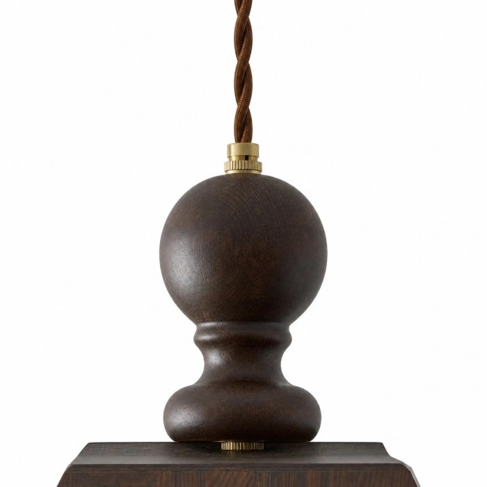 Rustieke geweven hanglamp, donkerhouten plafondlamp voor keukeneiland, bar, hal en studeerkamer HL3937