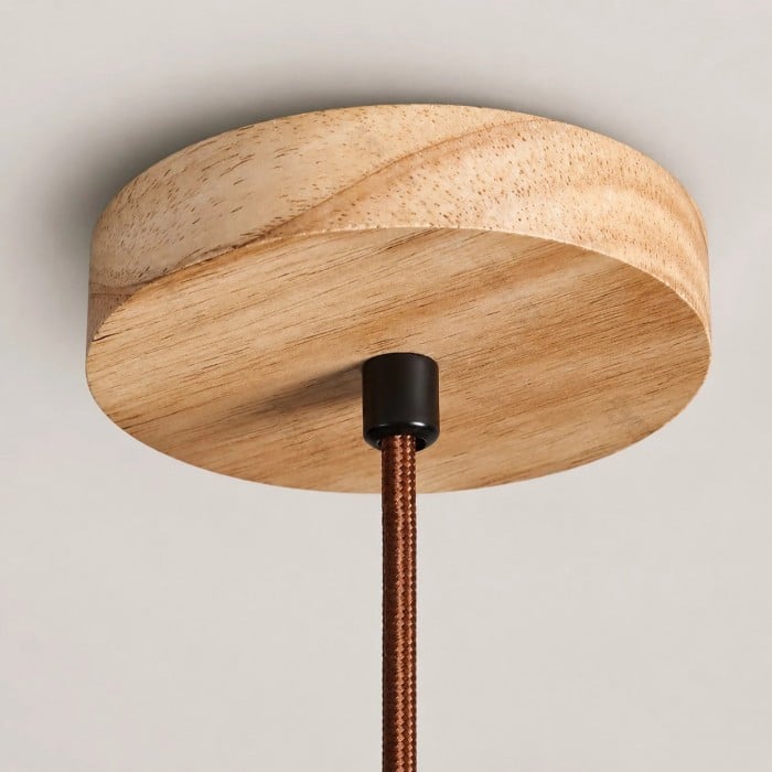 Collection de suspensions en verre tressé rustique HL3935
