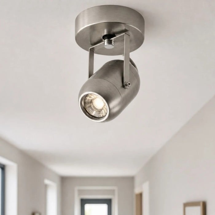 Verstelbare LED-wandlamp in zandkleurige nikkelkleur voor hal, slaapkamer en kaptafel HL3624