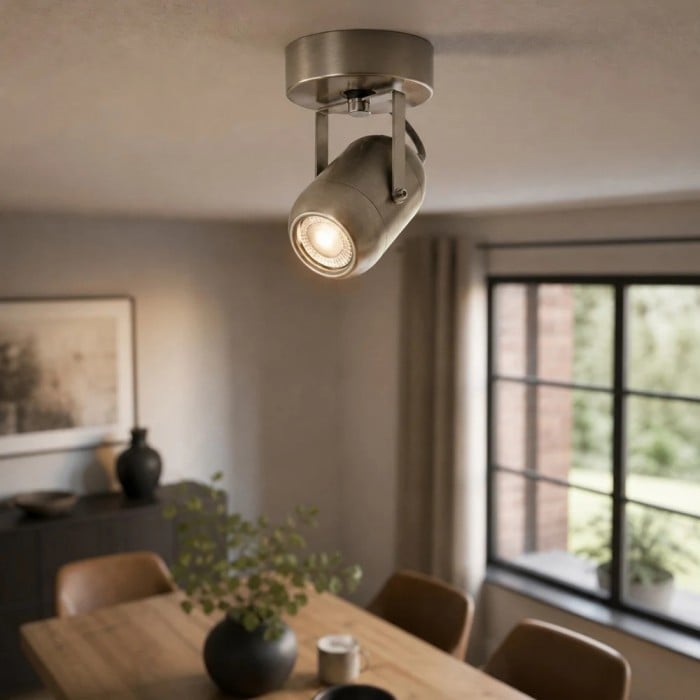 Verstelbare LED-wandlamp in zandkleurige nikkelkleur voor hal, slaapkamer en kaptafel HL3624