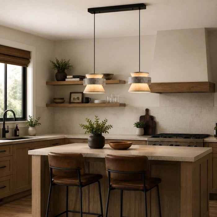 Lampa wisząca z papieru ryżowego o fakturze srebrnego kamienia HL3898