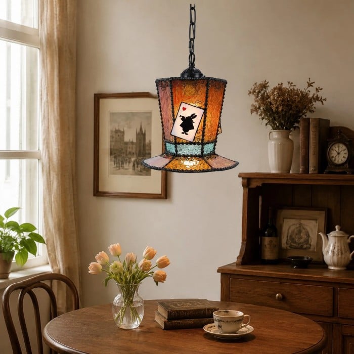 Storybook Stained Glass Pendant Light HL3742