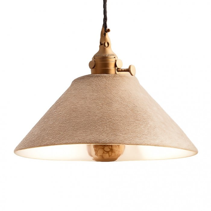 Teksturowana lampa wisząca z miedzi ceramicznej HL3821