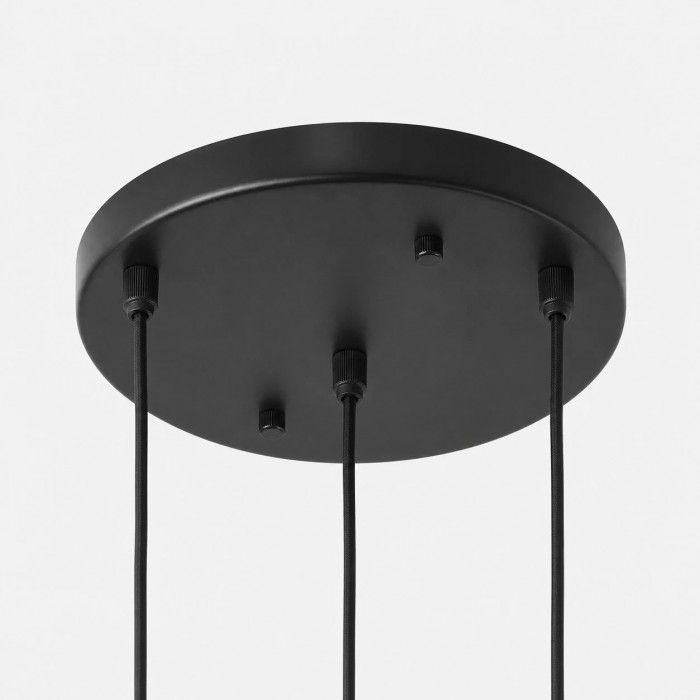Trzygłowicowa lampa wisząca ze szkła HL3890