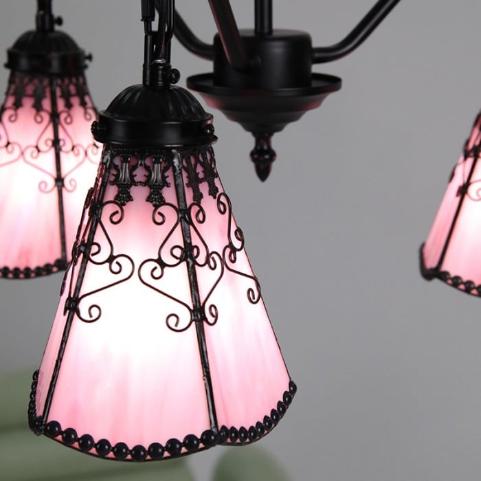 Tiffany-Stil 3-flammiger Glas-Pendelleuchter HL3634