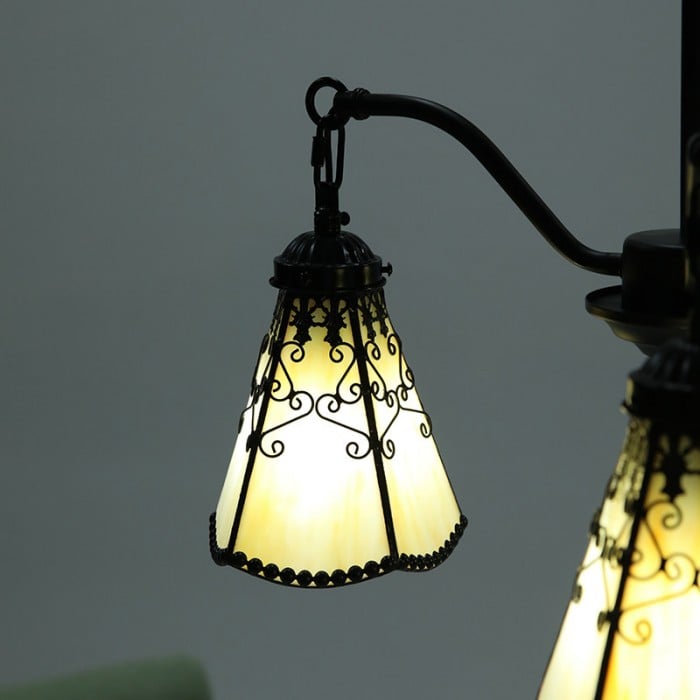Tiffany-Stil 3-flammiger Glas-Pendelleuchter HL3634