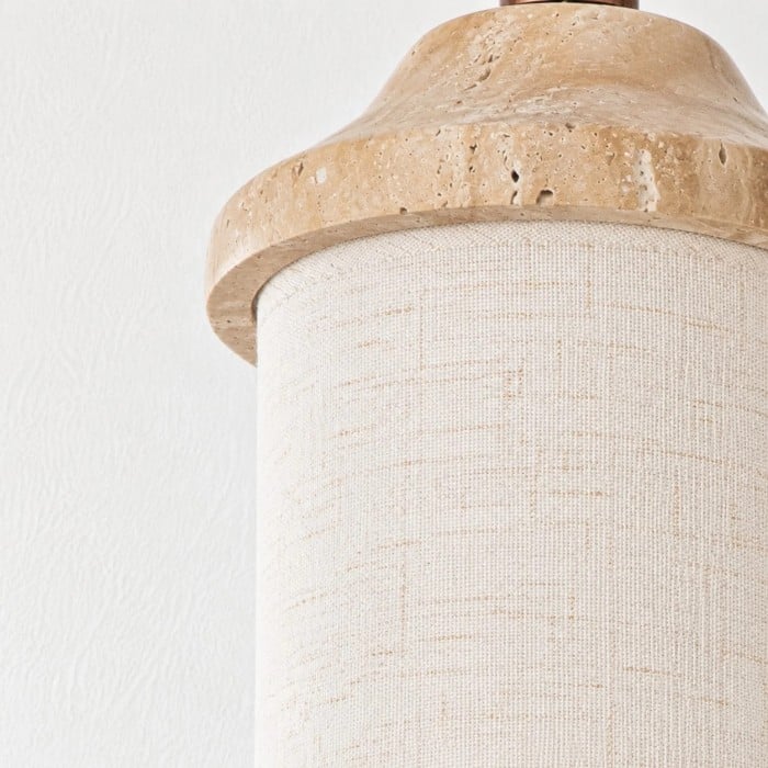 Lampa wisząca z trawertynu z fakturą naturalnego kamienia HL3869