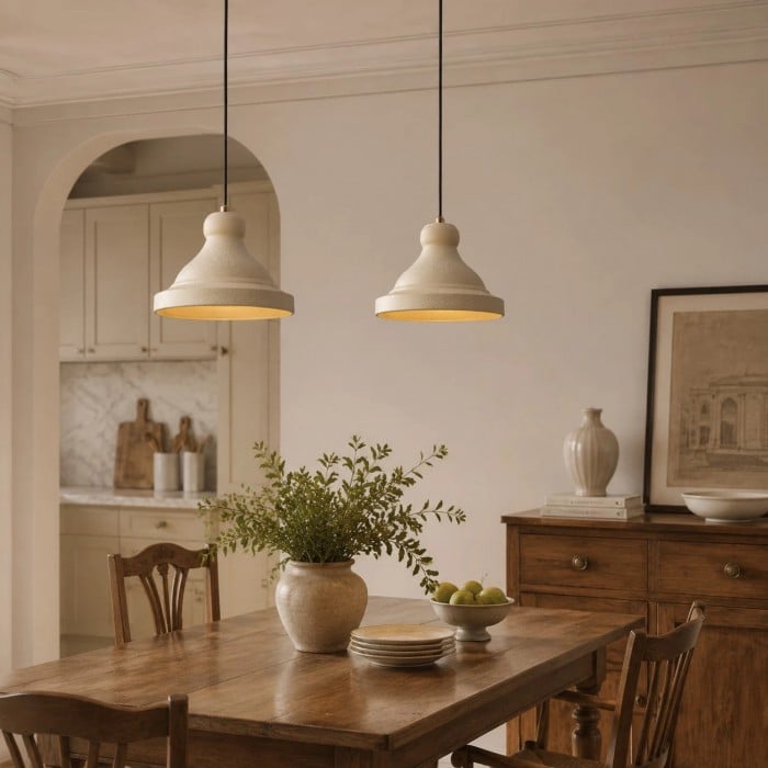 Dreifarbige Metallkuppel-Pendelleuchte HL3883