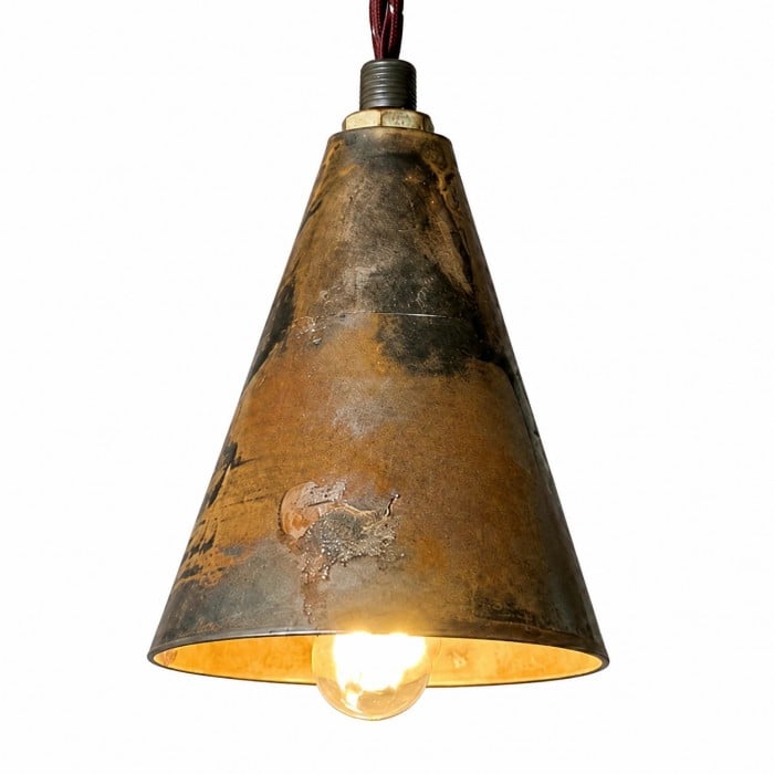 Suspension miniature vintage en fer vieilli HL4011