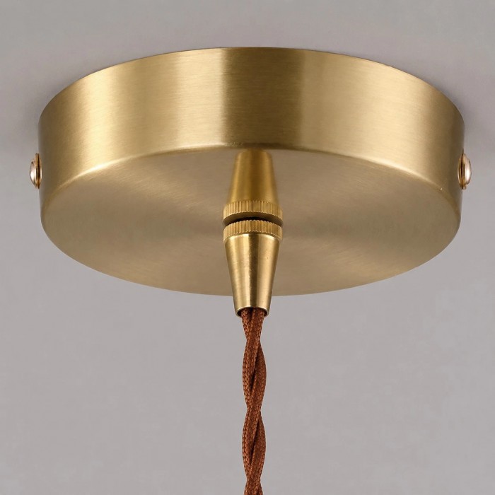 Vintage messing glazen hanglamp HL3972