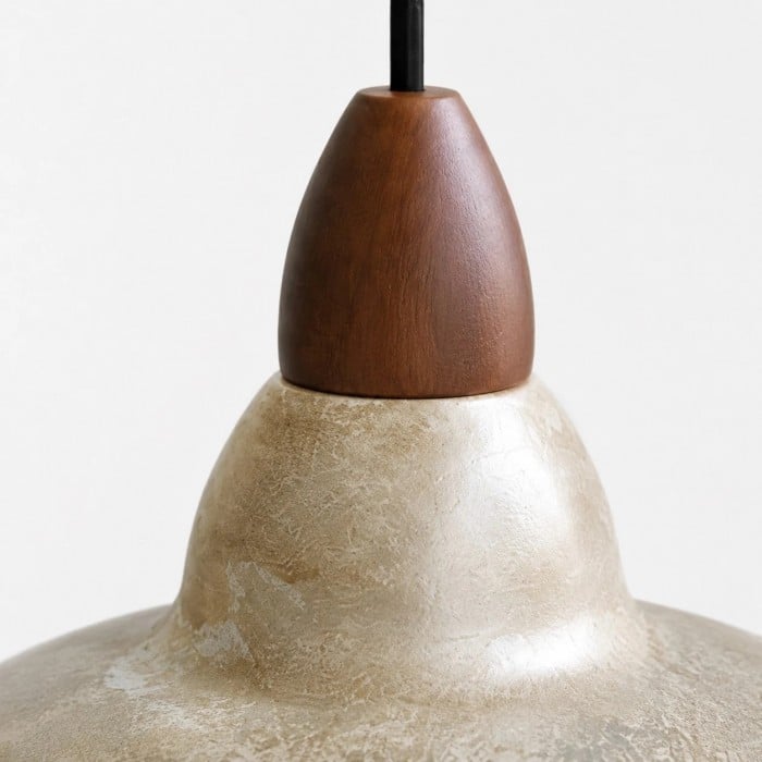 Vintage-Pendelleuchte im Used-Look mit Kuppelform HL3930