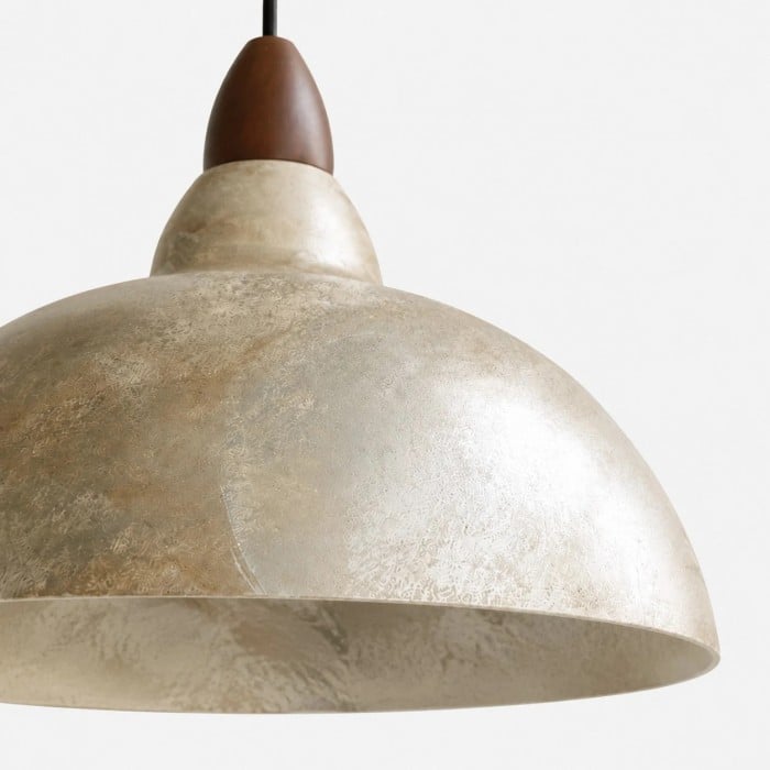 Vintage-Pendelleuchte im Used-Look mit Kuppelform HL3930