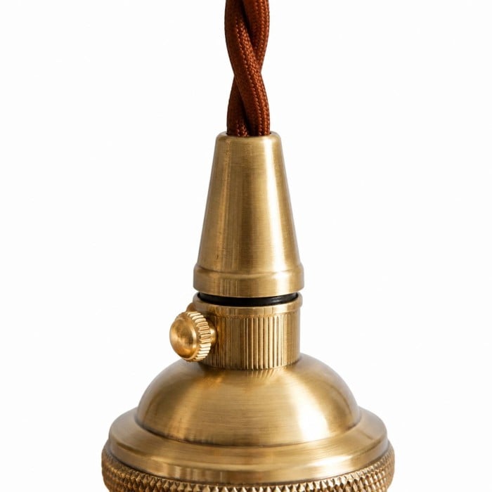 Vintage-Pendelleuchte aus Keramik mit Blumenmuster HL3939
