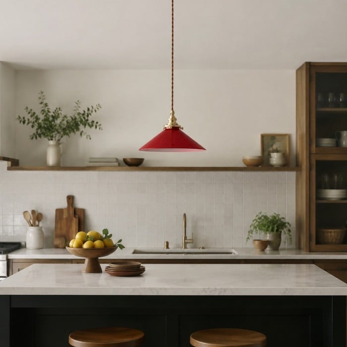 Vintage glazen hanglamp voor de keuken HL3622