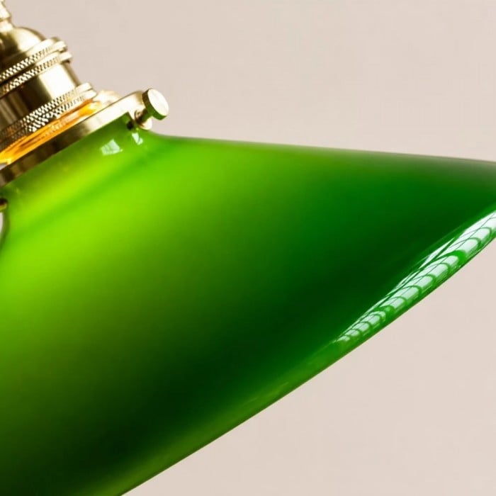 Vintage groene glazen hanglamp voor keuken, eetkamer en café HL3647
