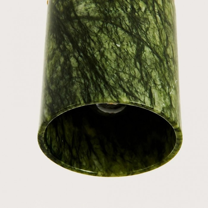 Vintage groene jade stenen plafondlamp - Metalen retro verlichting voor de hal HL3786