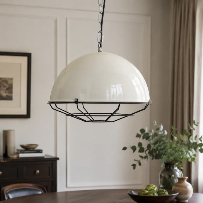 Vintage industriële koepelvormige hanglamp HL4031