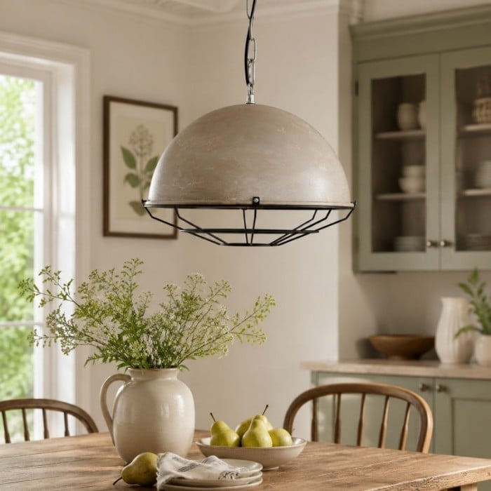 Vintage industriële koepelvormige hanglamp HL4031