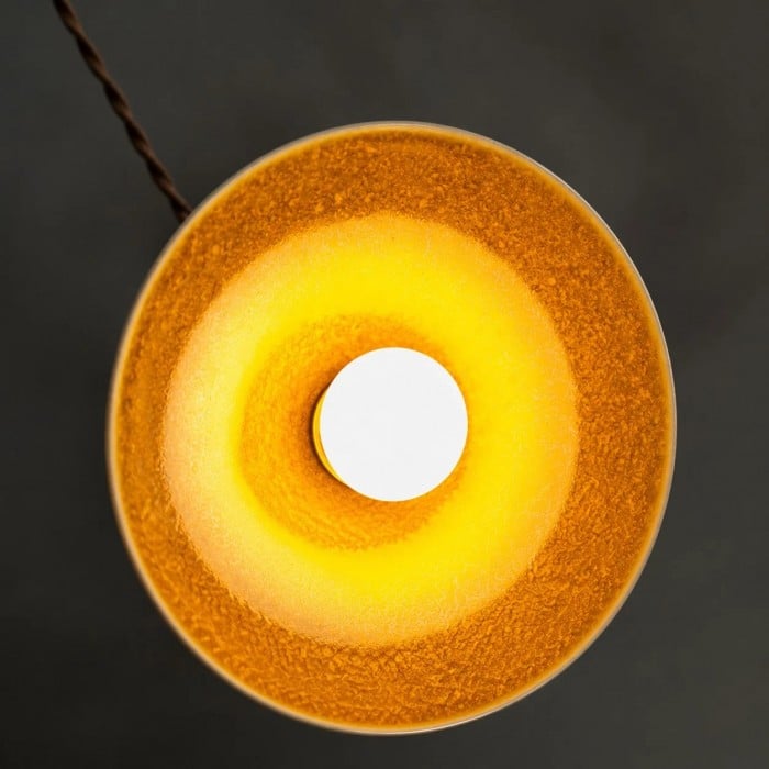 Vintage Kiln-Glazed Ceramic Tea Room Pendant Light HL3698