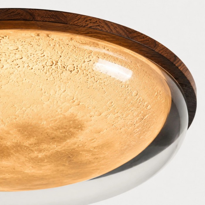 Vintage Moon Walnut Full Spectrum Plafondlamp HL3814