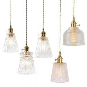 decoratieve glazen hanglamp