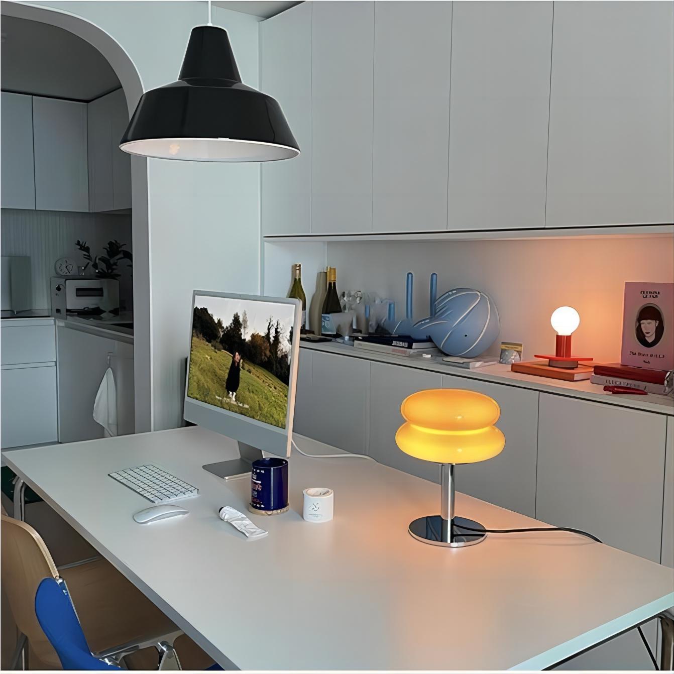 Moderne Minimalistische Bauhaus Glazen Tafellamp HL22 Lampen voor u