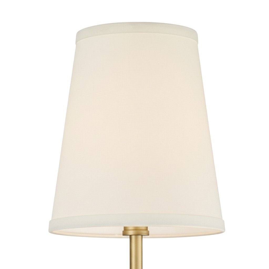 Close detail of the HL982 white fabric shade