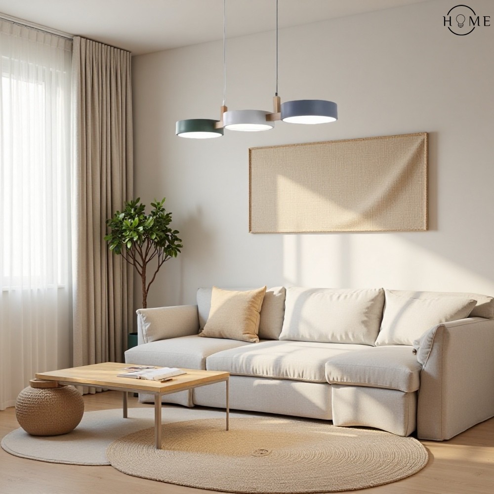 Nordic Modern Eenvoudige Macaron 3 Kops Hanglamp HL683