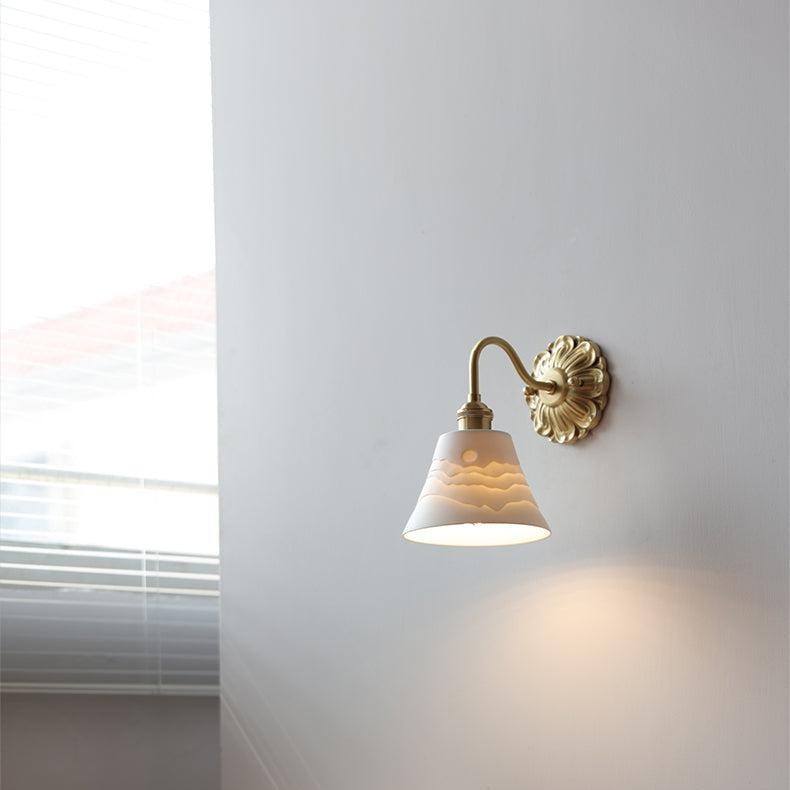 Wandlamp van messingkeramiek HL1790