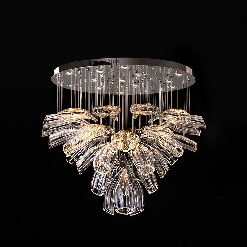 Glazen Lotus Kroonluchter HL1143