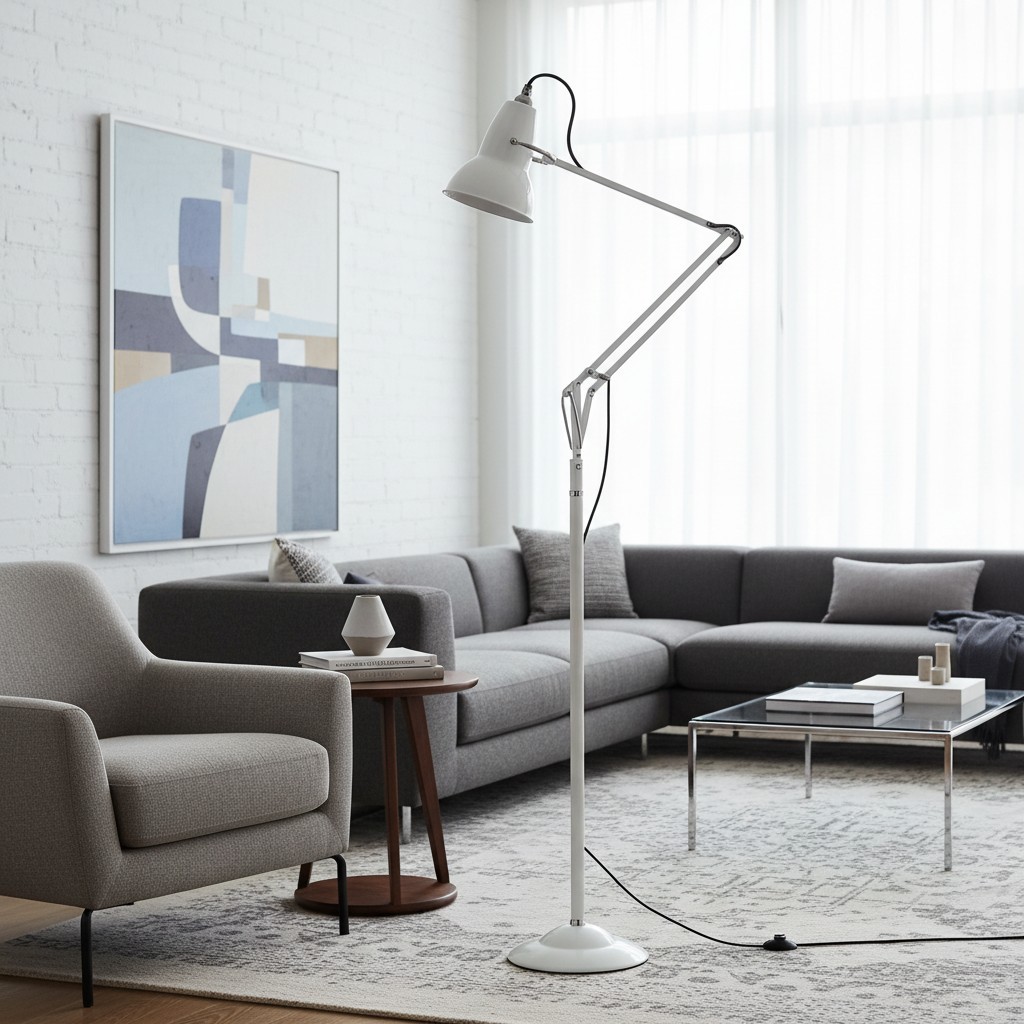 Modryx Verstelbare Klassieke Metalen Vloerlamp - Moderne Richtbare Vloerlamp voor de Woonkamer HL2340