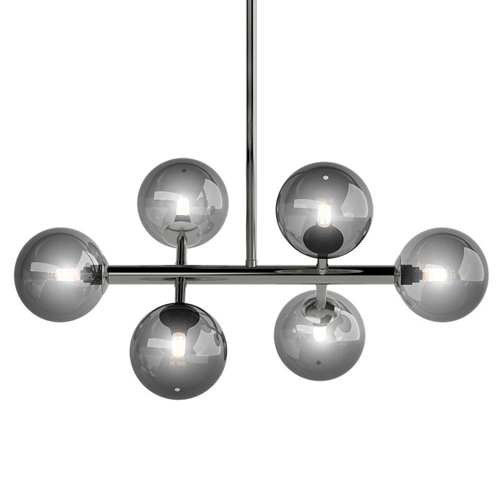 Moderne hanglamp met glazen bollen van metaal HL01