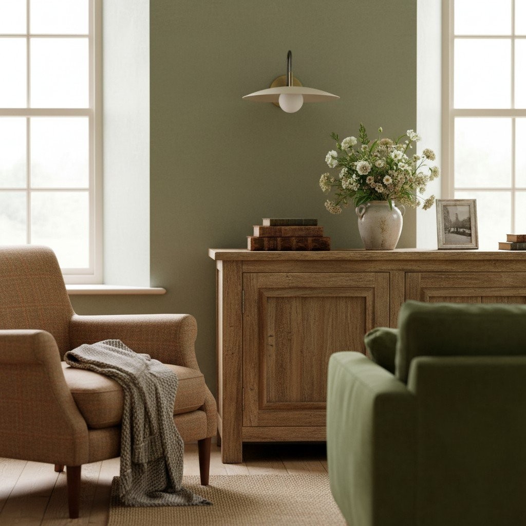 Curva Metalen Moderne Wandlamp - Antieke Messing Arm met Crèmekleurige Schijfvormige Kap HL1771