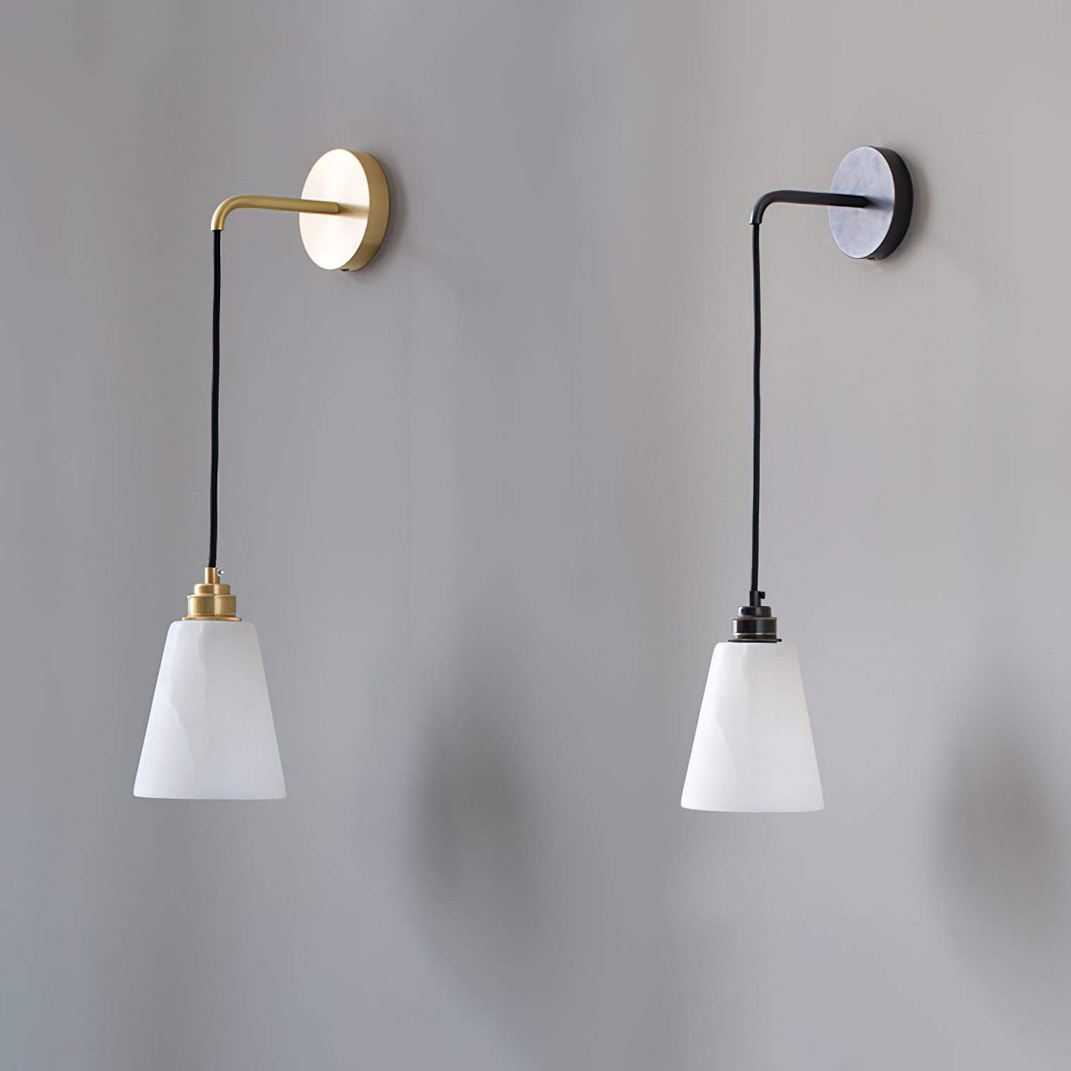Druppelvormige alabaster wandlamp HL2956