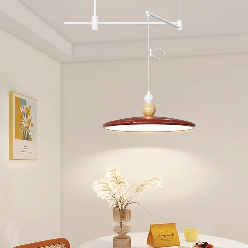 Nordic Iron Flying Saucer LED verplaatsbare rocker arm hanglamp HL1107
