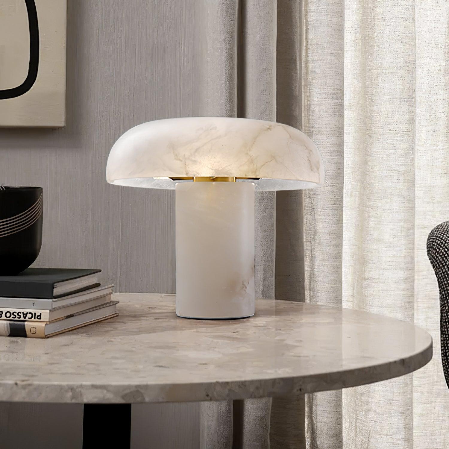 Creatieve minimalistische luxe albasten tafellamp voor slaapkamer HL677