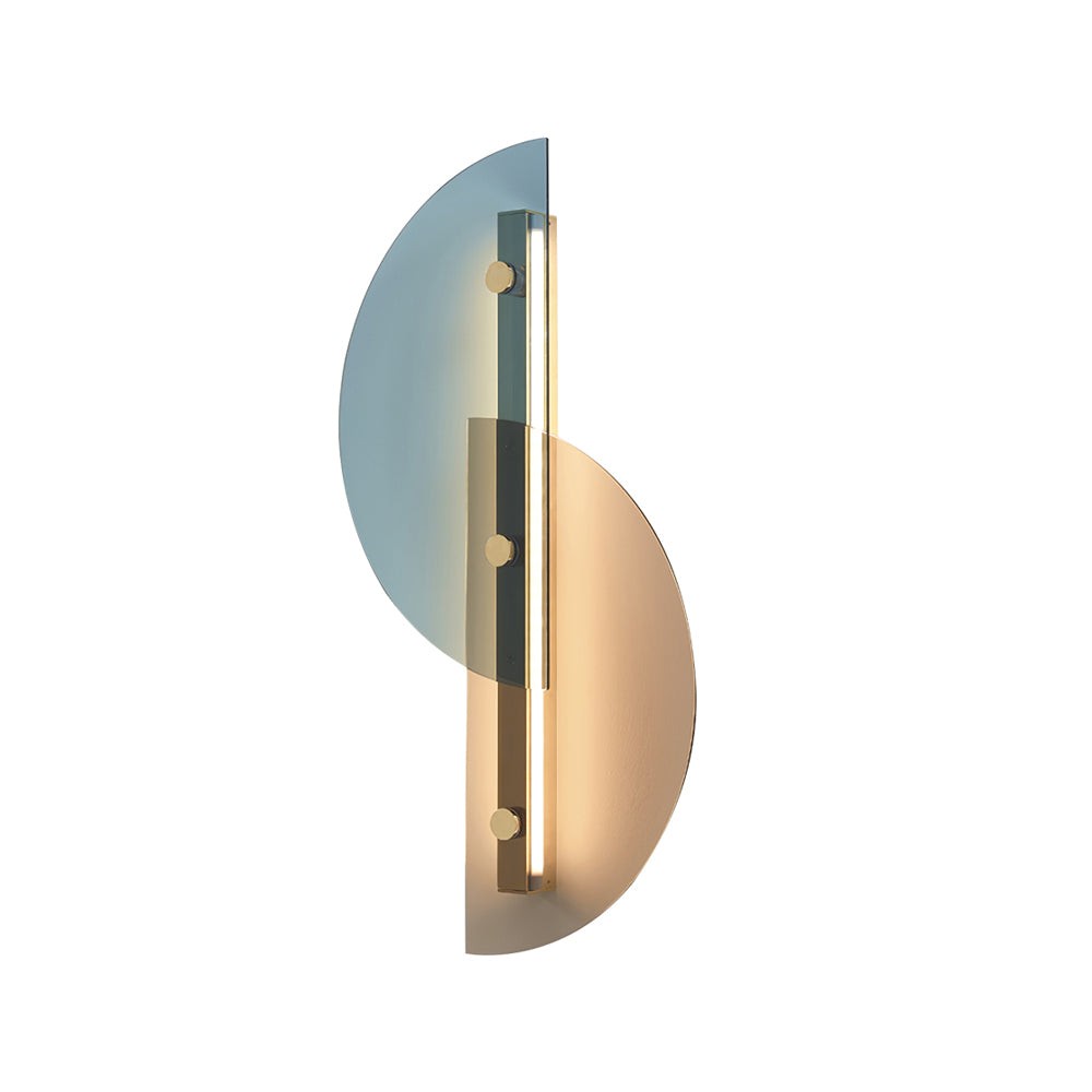 Eenvoudige waaiervormige glazen boogwandlamp HL635