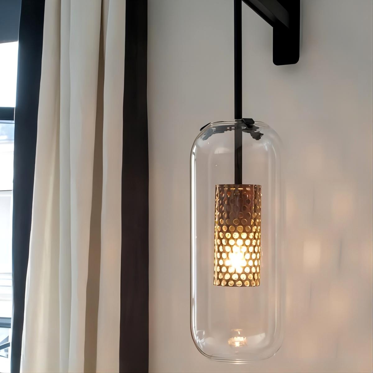 Vadim Geperforeerde Kooi Wandlamp Industrieel