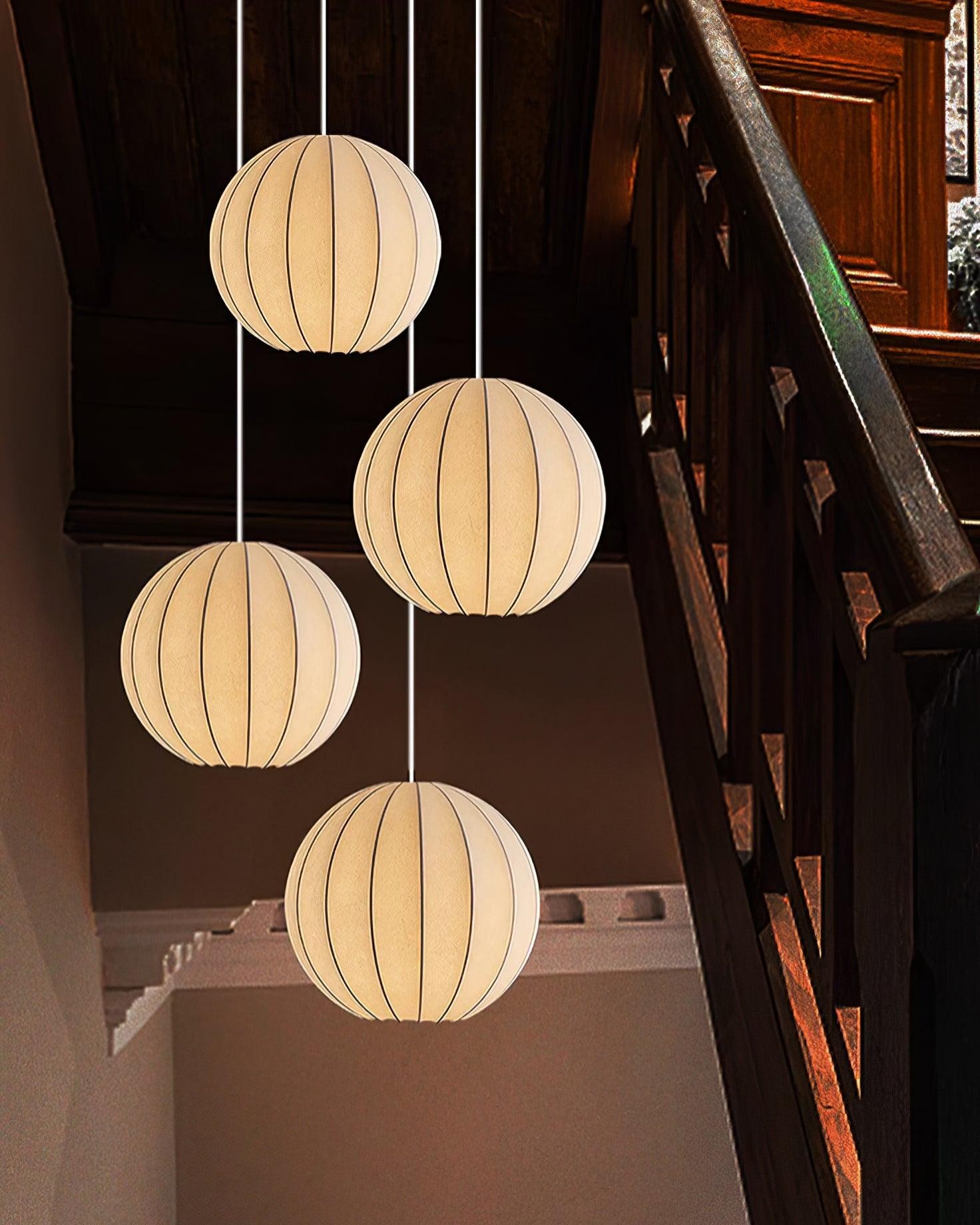 Creatieve Japanse minimalistische zijden hanglamp voor restaurant HL564