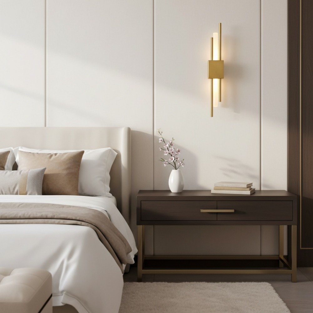 Postmoderne minimalistische lichte luxe grille wandlamp HL533