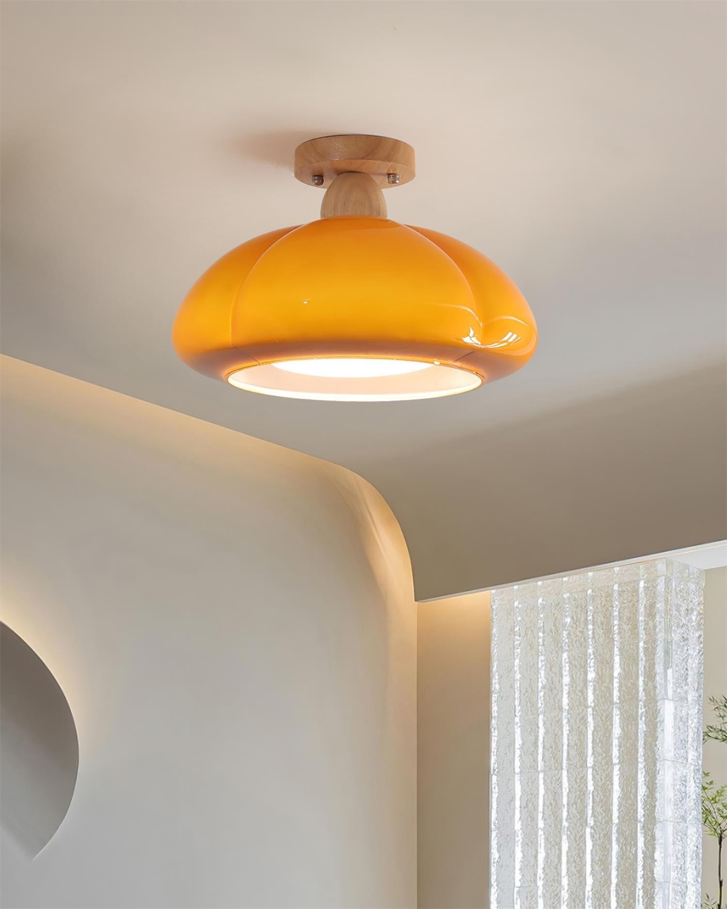 Pompoen Glazen Plafondlamp Voor Keuken HL493