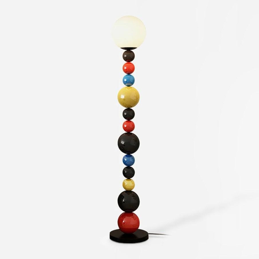Kleurrijke ronde bol vloerlamp HL485